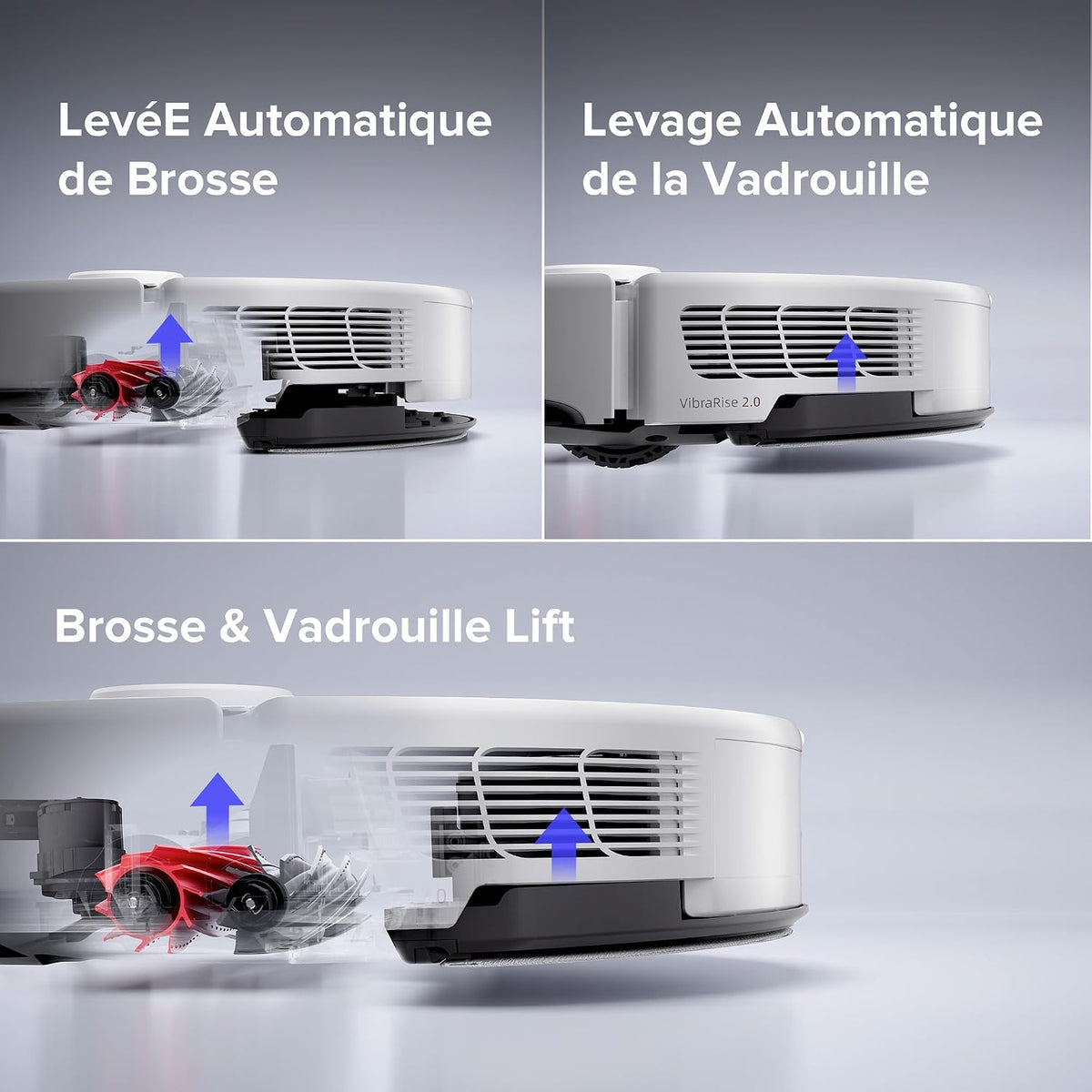 Roborock S8 Pro Ultra – Robot Aspirateur Laveur, 6 000 Pa, Station RockDock Ultra, Autonomie 300 m²