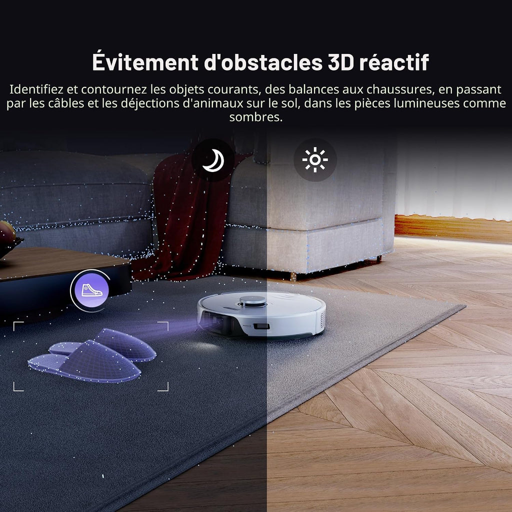 Roborock S8 Pro Ultra – Robot Aspirateur Laveur, 6 000 Pa, Station RockDock Ultra, Autonomie 300 m²