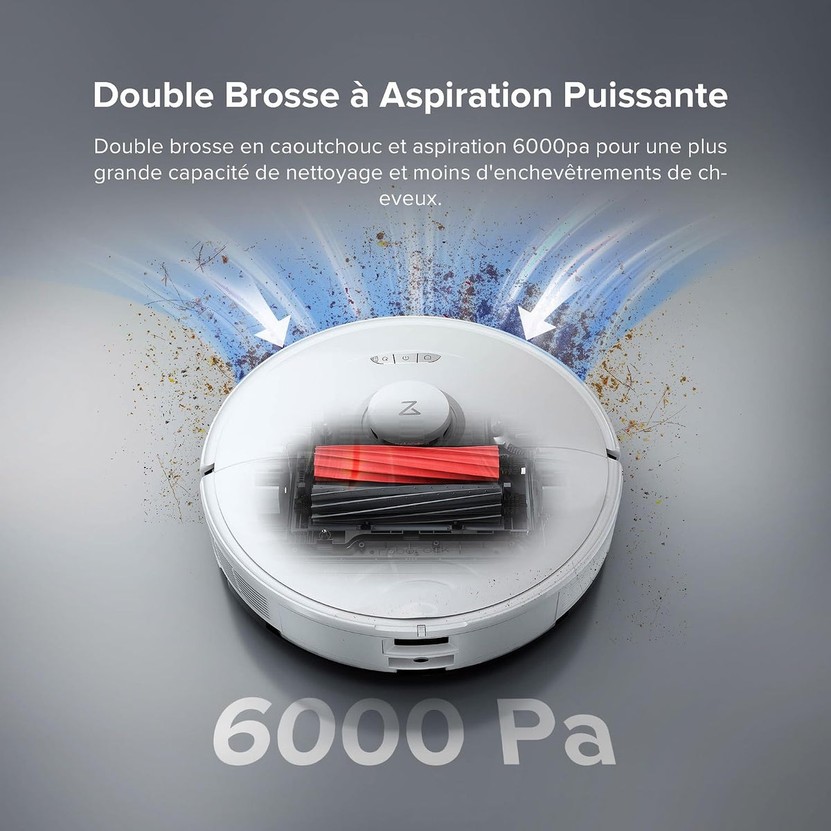 Roborock S8 Pro Ultra – Robot Aspirateur Laveur, 6 000 Pa, Station RockDock Ultra, Autonomie 300 m²