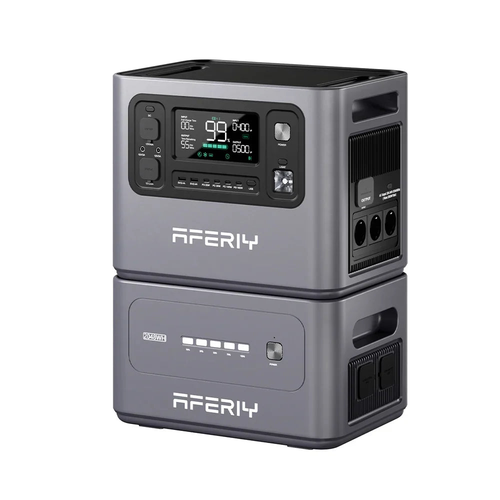 AFERIY P280 Station D'énergie Portable une Capacité D'extension  2800W 2048Wh - 10240Wh