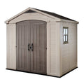Abri de jardin imitation aspect bois beige "Factor" 4,5 m² - L. 2,56 x P. 1,82 x H. 2,43 m
