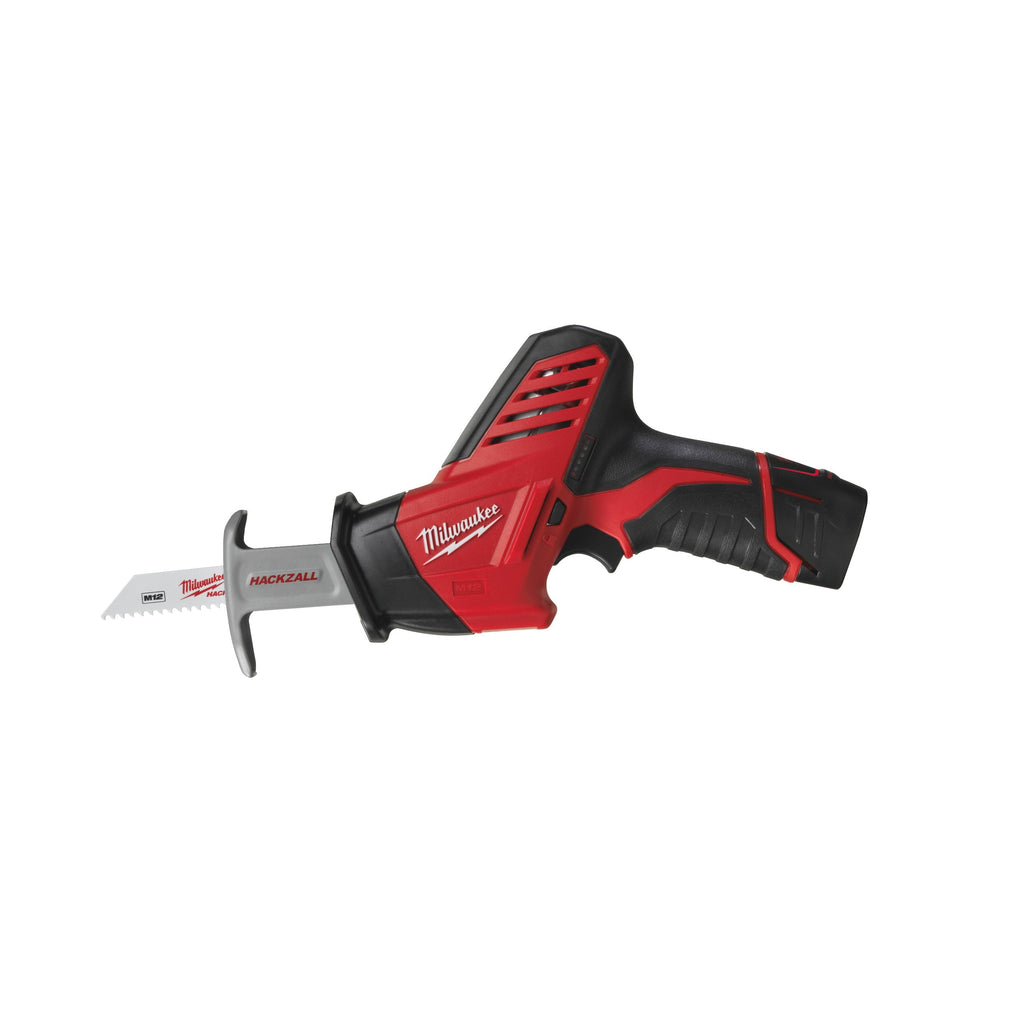 Milwaukee M12 HZ-202C Scie sabre sub-compacte sans fil Hackzall – 2 batteries + 1 chargeur inclus