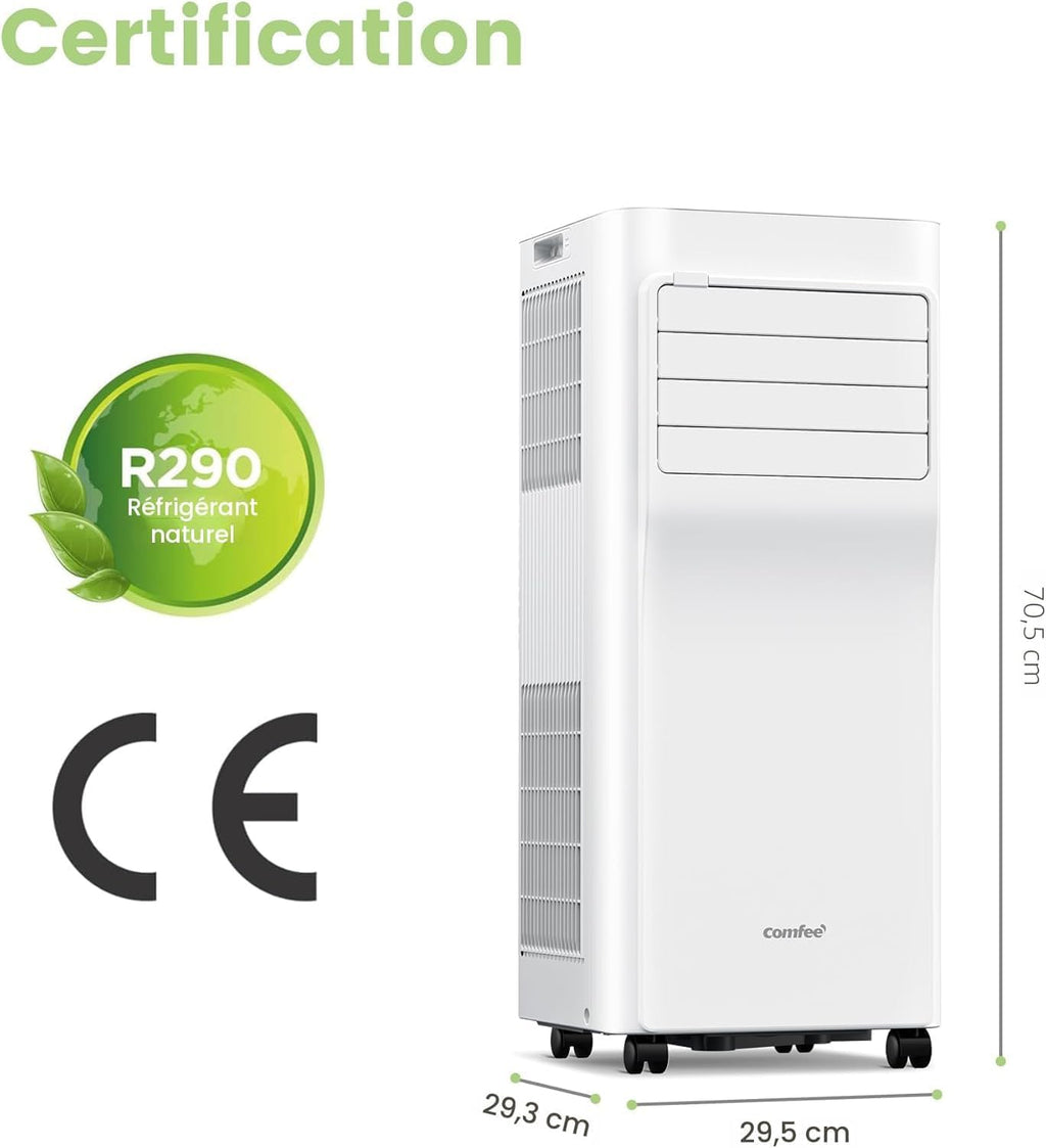 Breezy Cool 2.6  climatiseur mobile connecté 9000 BTU 2,6 kW 3-en-1