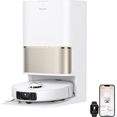 Dreame L50s Pro Ultra – Robot Aspirateur Laveur, 30 000 Pa, Lavage Serpillières 100°C, Blanc