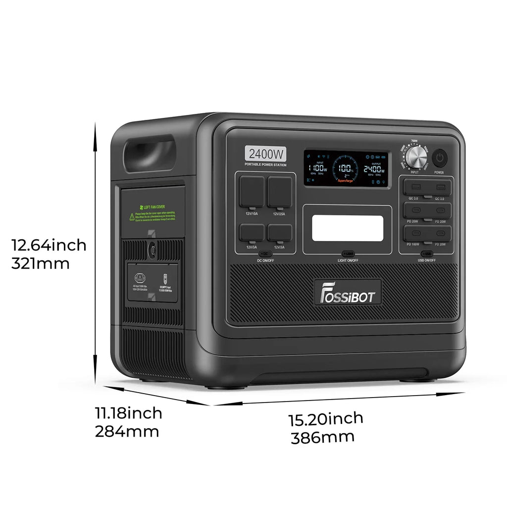 FOSSiBOT F2400 station électrique portable - 2 048 Wh | 2 400 W
