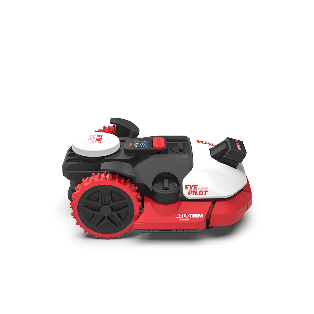 Kress KR261ES EyePilot RTKⁿ - Robot tondeuse 4G sans fil & ZeroTrim - 1000 m²