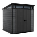 Keter Cortina 7x7 - Abri de jardin - Avec porte à double battant - 214 × 218 × 226 cm