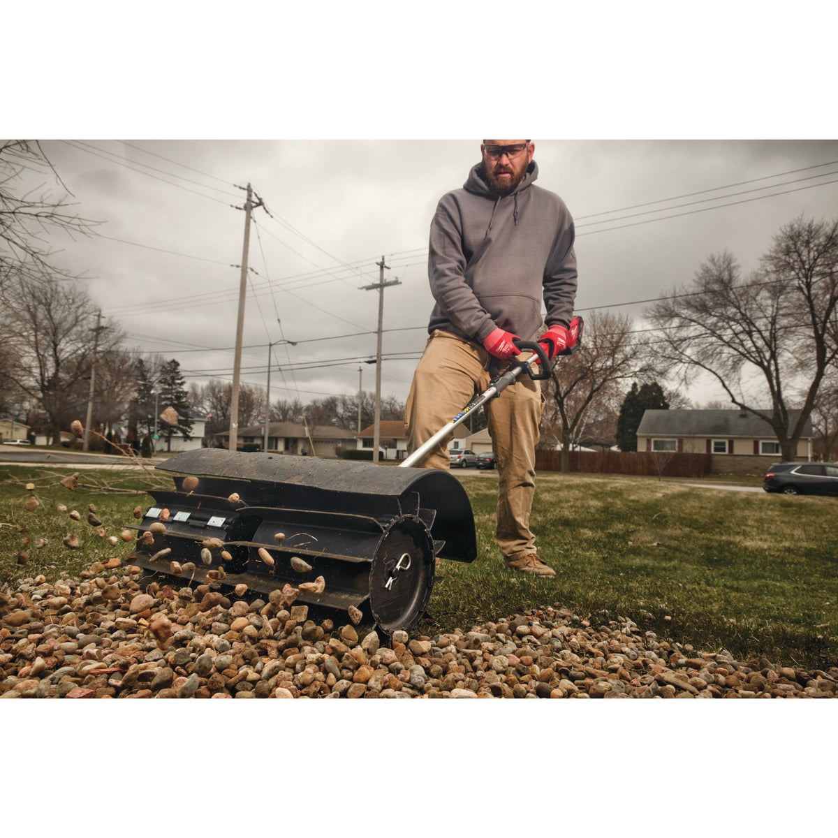 Milwaukee M18 FOPH-RBA QUIK-LOK™ Accessoire balai en caoutchouc