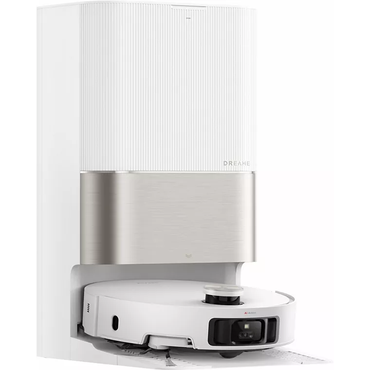 Dreame X50 Ultra Complete – Robot Aspirateur Laveur avec Station, 20 000 Pa, Franchit 6 cm, Blanc