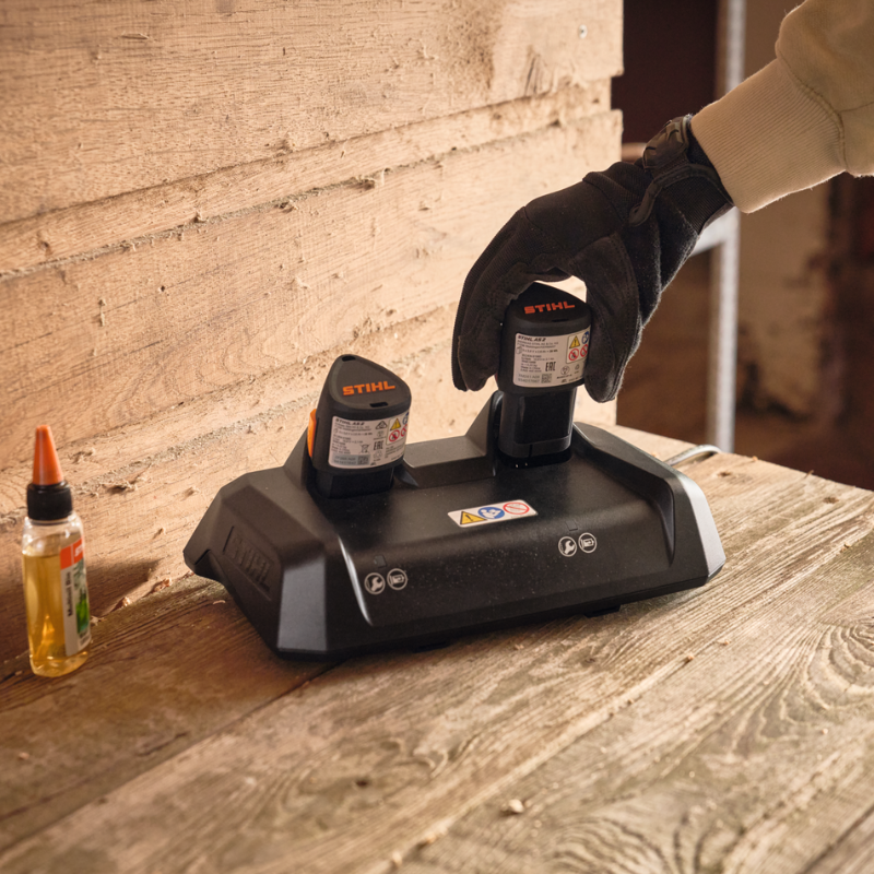 STIHL GTA 30.0 Mini‑tronçonneuse à batterie avec 2 batteries et 1 chargeur