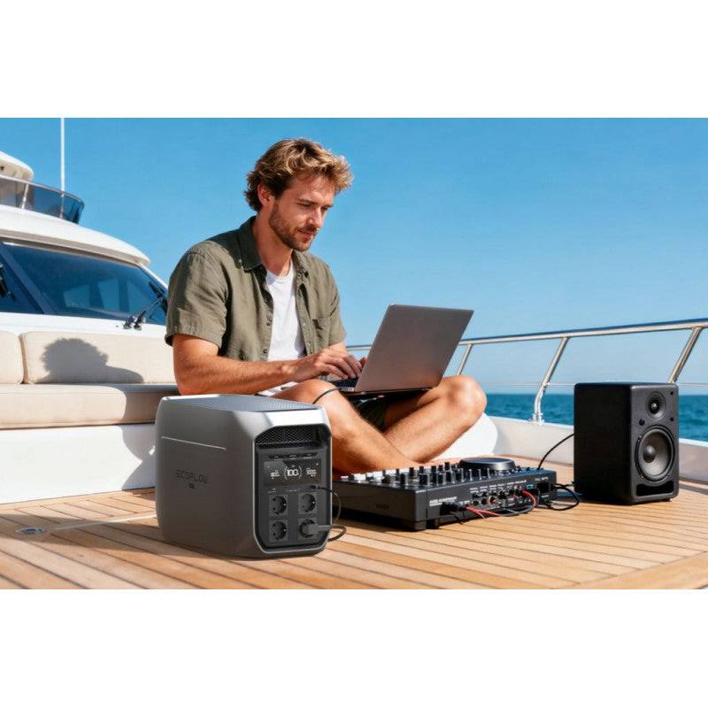 EcoFlow DELTA 3 Max Plus – Station Électrique Portable, 2048 Wh, 3000 W, Extensible 10 kWh