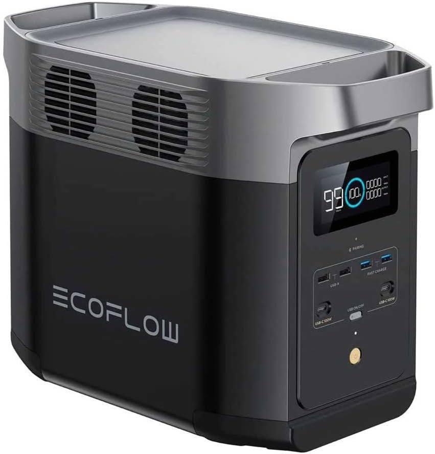 EcoFlow DELTA 2 – Station Électrique Portable, 1024 Wh, LiFePO4, 1800 W, Neuf