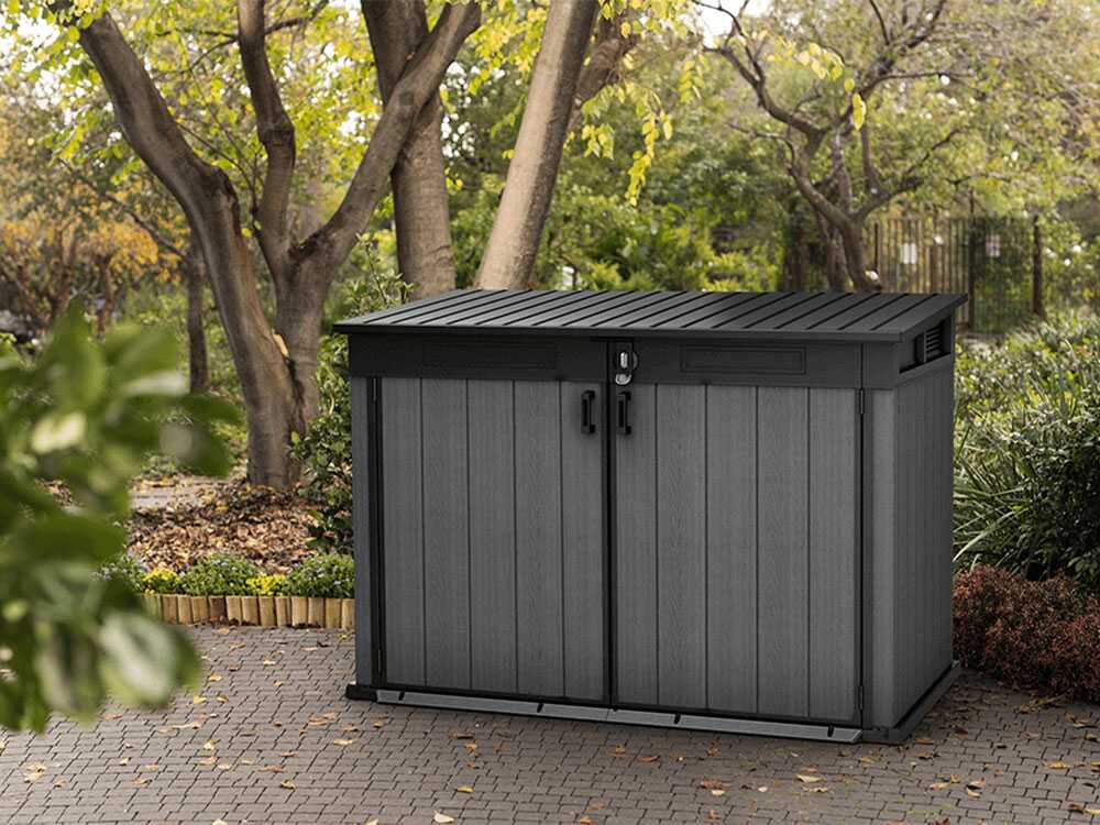 Keter Cortina Mega - Coffre de rangement de jardin - 190,5 x 109 x 132,5 cm