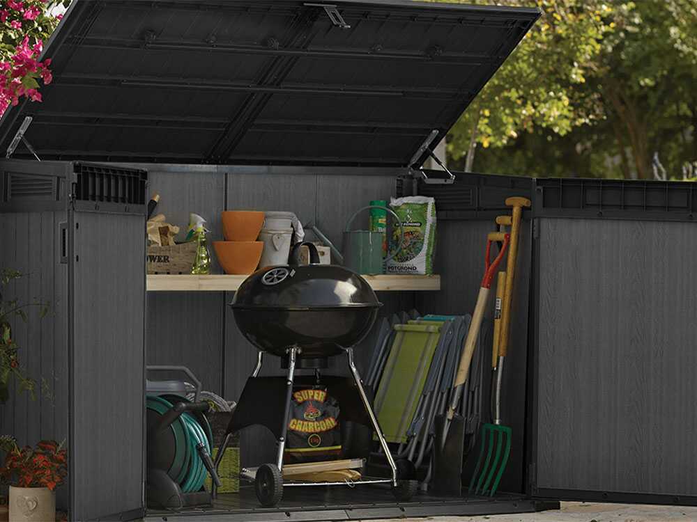 Keter Cortina Mega - Coffre de rangement de jardin - 190,5 x 109 x 132,5 cm
