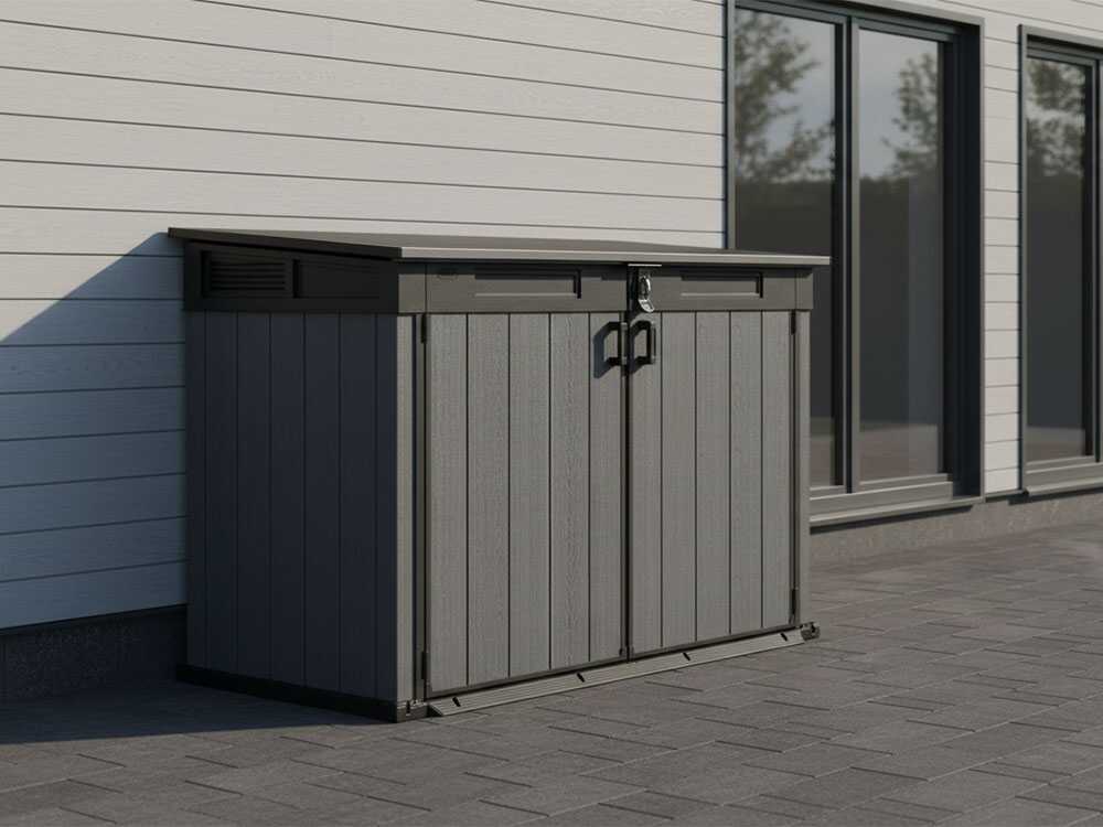 Keter Cortina Mega - Coffre de rangement de jardin - 190,5 x 109 x 132,5 cm