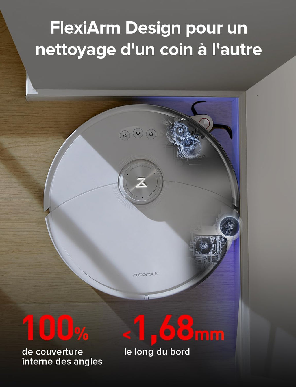 Roborock S8 MaxV Ultra – Robot Aspirateur Laveur, 10 000 Pa, VibraRise 3.0, Lavage 60°C, Blanc
